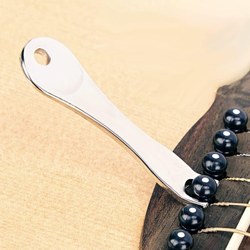 RUSON 24 Pcs Acoustic Guitar Bridge Pins with Bridge Pin Puller Remover & Guitar Bridge Saddle Nut, Guitar Pegs Replacement Parts and Accessories - Image 2